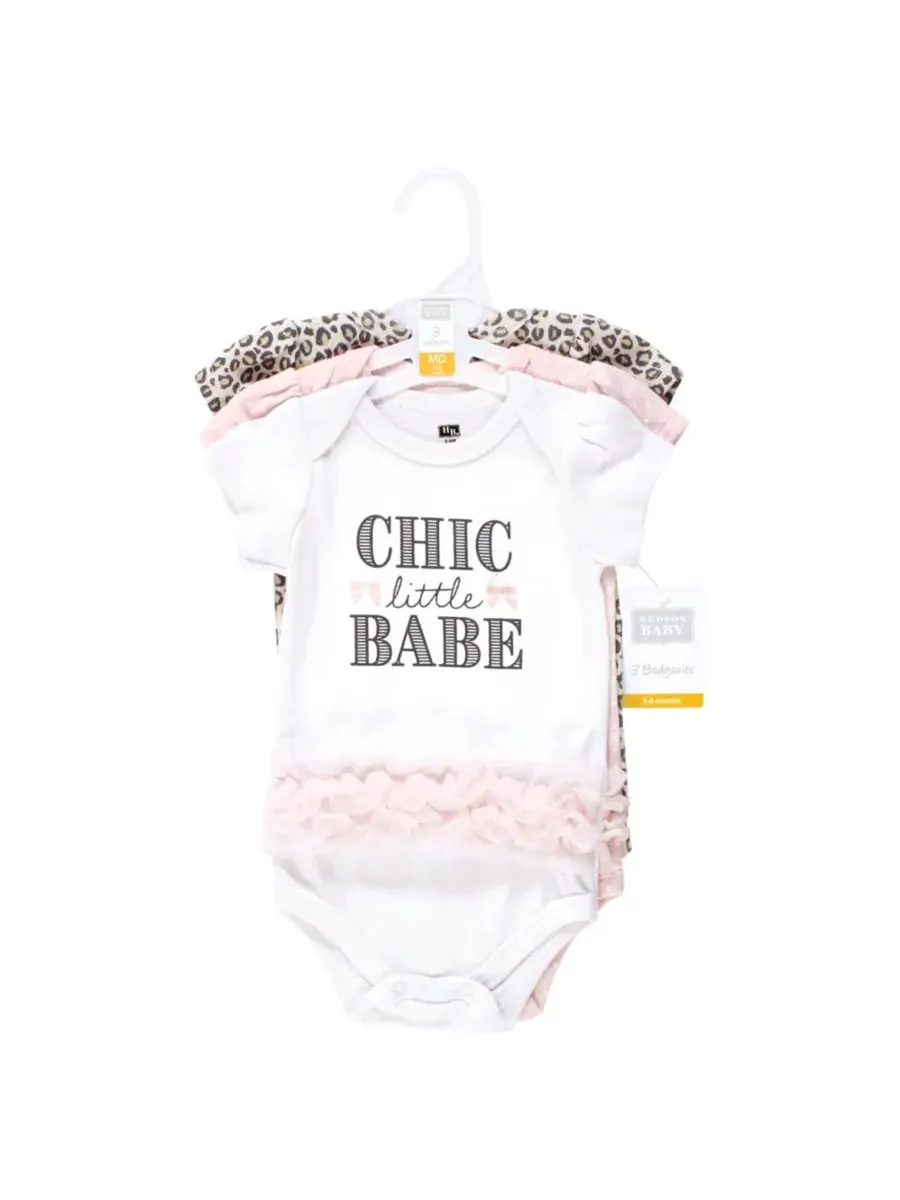 Комплект из 3 хлопковых боди Hudson Baby, Chic Little Babe Tutu — изображение 3 из 4
