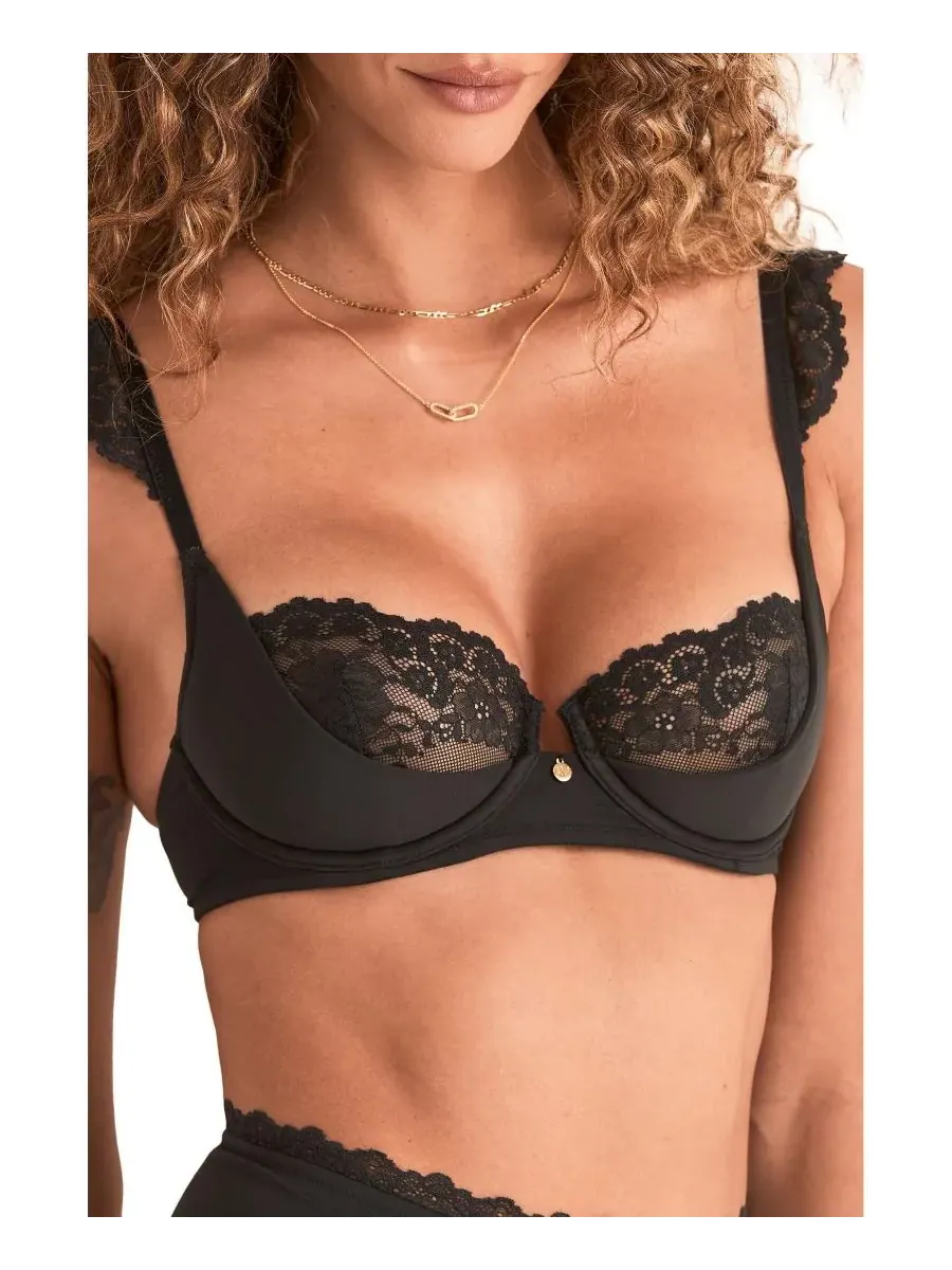 Женский бюстгальтер-балконет Taissa Contour Adore Me — изображение 2 из 4, черный