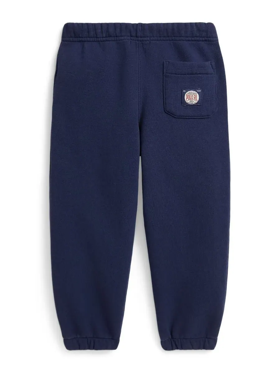 Детские спортивные штаны с логотипом для мальчиков 2-7 лет Polo Ralph Lauren, темно-cobalt — изображение 3 из 3, кобальт
