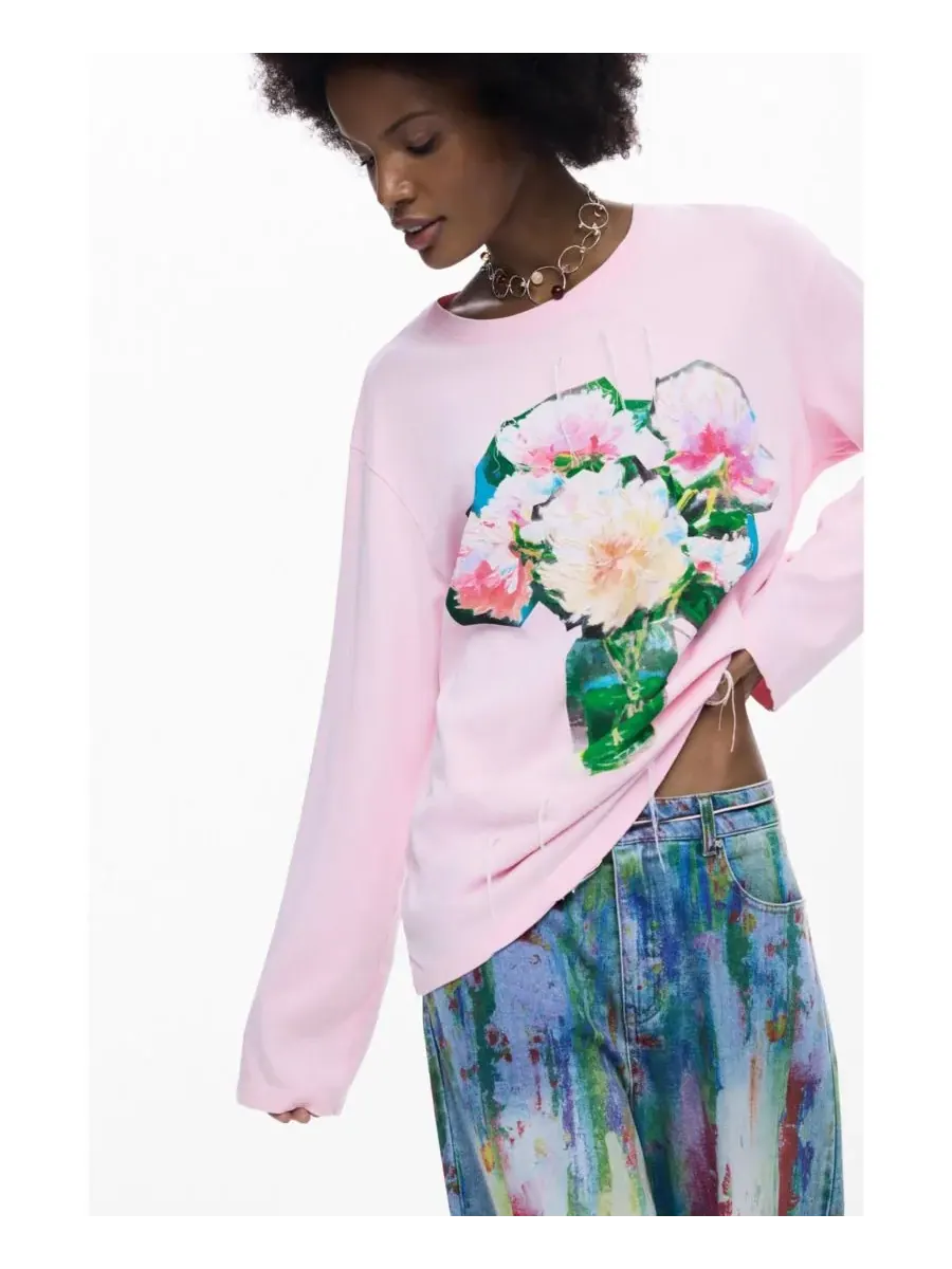 Букет из женских футболок Desigual — изображение 3 из 6, розовый