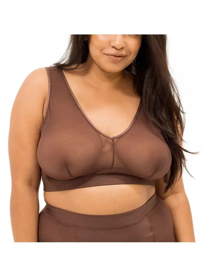 Бюстгальтер-топ без застежек Nude Shade Wireless Comfort Mesh Naked Rebellion