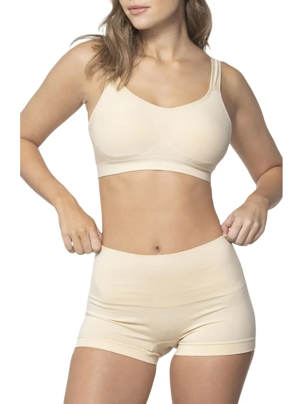 Бюстгальтер для коррекции фигуры больших размеров The Comfort Shaking Bra Underoutfit — изображение 1 из 4, бежевый