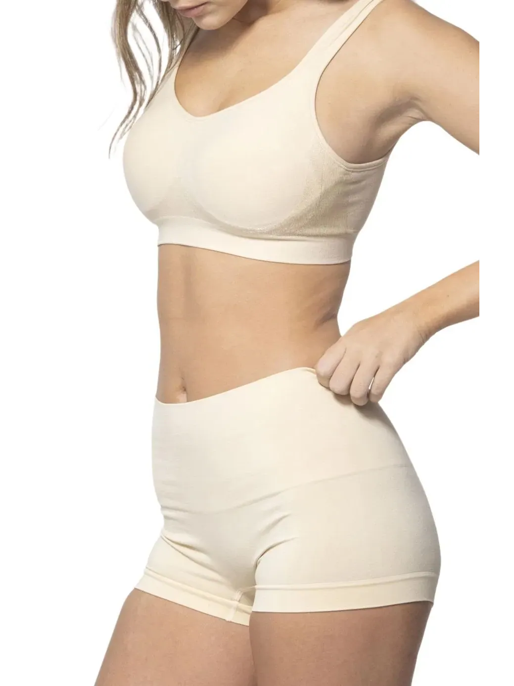 Бюстгальтер для коррекции фигуры больших размеров The Comfort Shaking Bra Underoutfit — изображение 2 из 4, бежевый