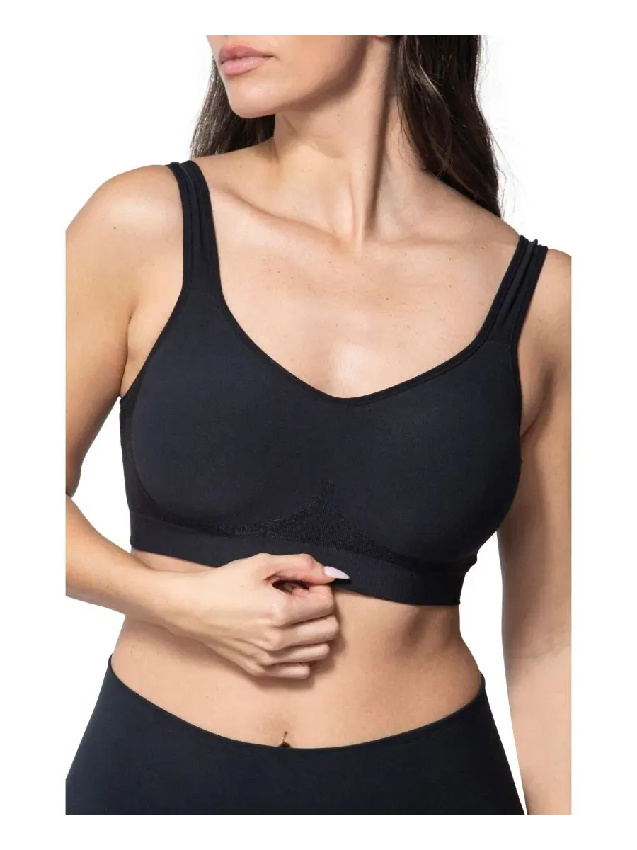 Бюстгальтер для коррекции фигуры больших размеров The Comfort Shaking Bra Underoutfit — изображение 3 из 6, черный
