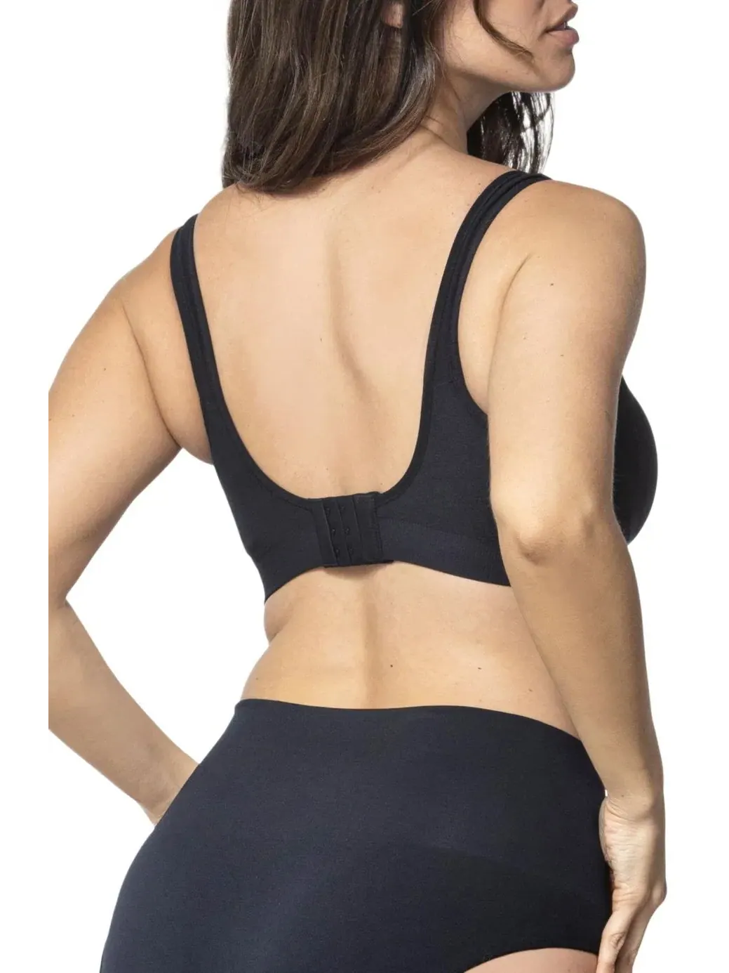 Бюстгальтер для коррекции фигуры больших размеров The Comfort Shaking Bra Underoutfit — изображение 4 из 6, черный