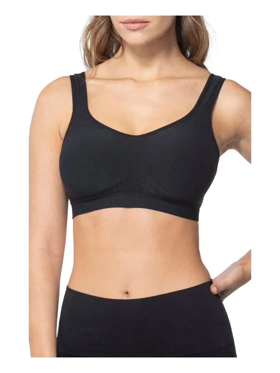 Бюстгальтер для коррекции фигуры больших размеров The Comfort Shaking Bra Underoutfit — изображение 5 из 6, черный