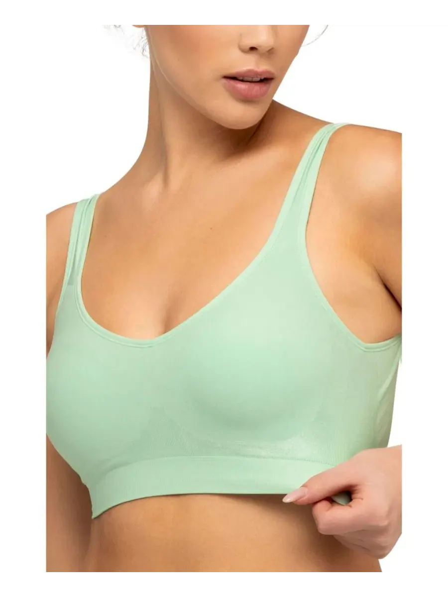 Бюстгальтер для коррекции фигуры больших размеров The Comfort Shaking Bra Underoutfit — изображение 4 из 4, зеленый