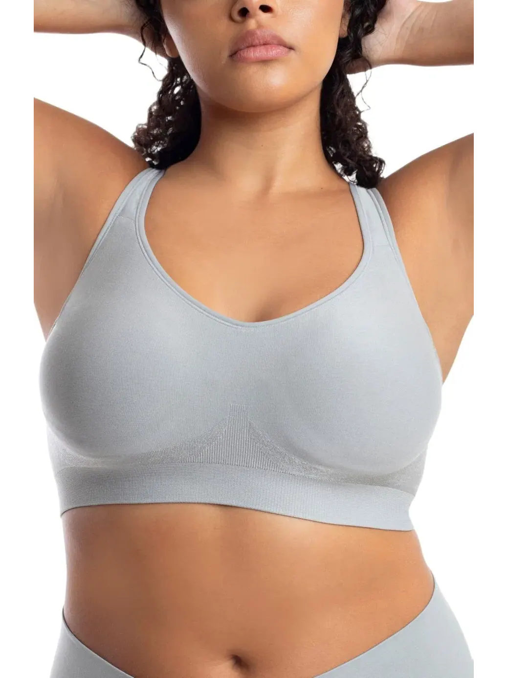 Бюстгальтер для коррекции фигуры больших размеров The Comfort Shaking Bra Underoutfit — изображение 1 из 4, серый