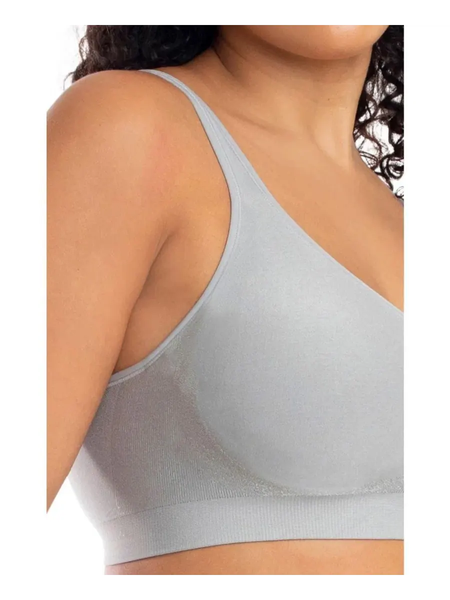 Бюстгальтер для коррекции фигуры больших размеров The Comfort Shaking Bra Underoutfit — изображение 3 из 4, серый