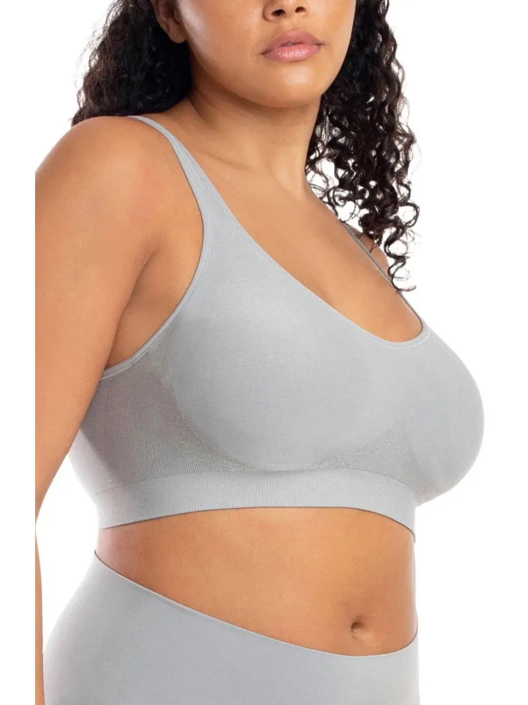 Бюстгальтер для коррекции фигуры больших размеров The Comfort Shaking Bra Underoutfit — изображение 4 из 4, серый