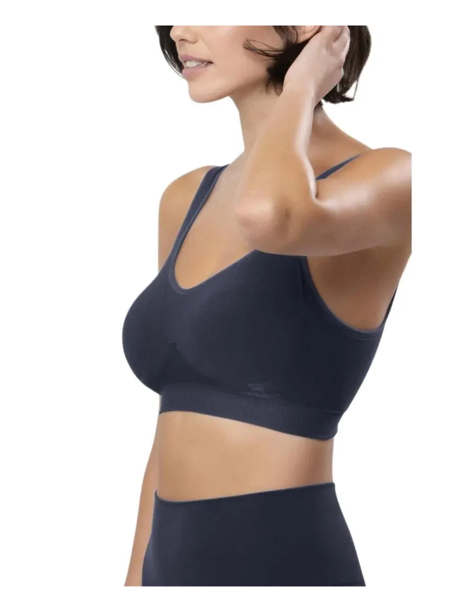 Бюстгальтер для коррекции фигуры больших размеров The Comfort Shaking Bra Underoutfit — изображение 2 из 4, темно-синий