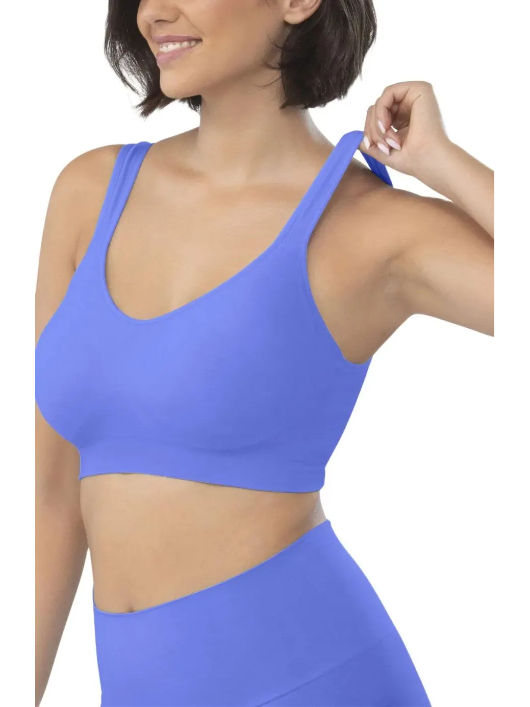 Бюстгальтер для коррекции фигуры больших размеров The Comfort Shaking Bra Underoutfit — изображение 3 из 4, ультрамарин