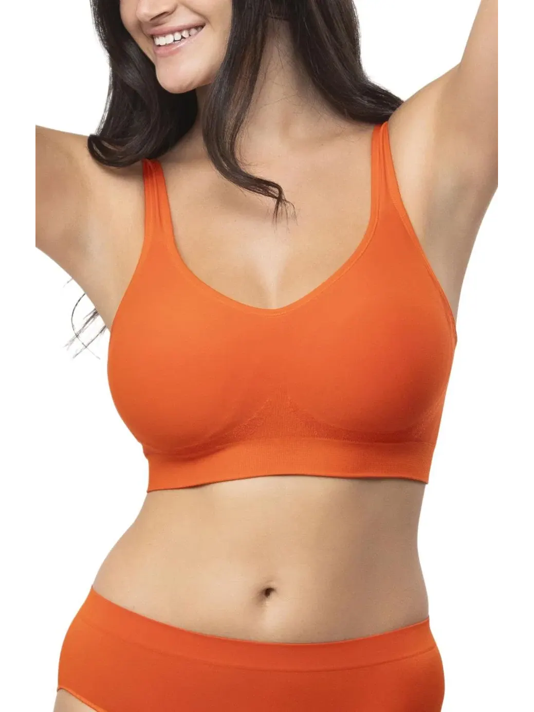 Бюстгальтер для коррекции фигуры больших размеров The Comfort Shaking Bra Underoutfit — изображение 1 из 4, оранжевый