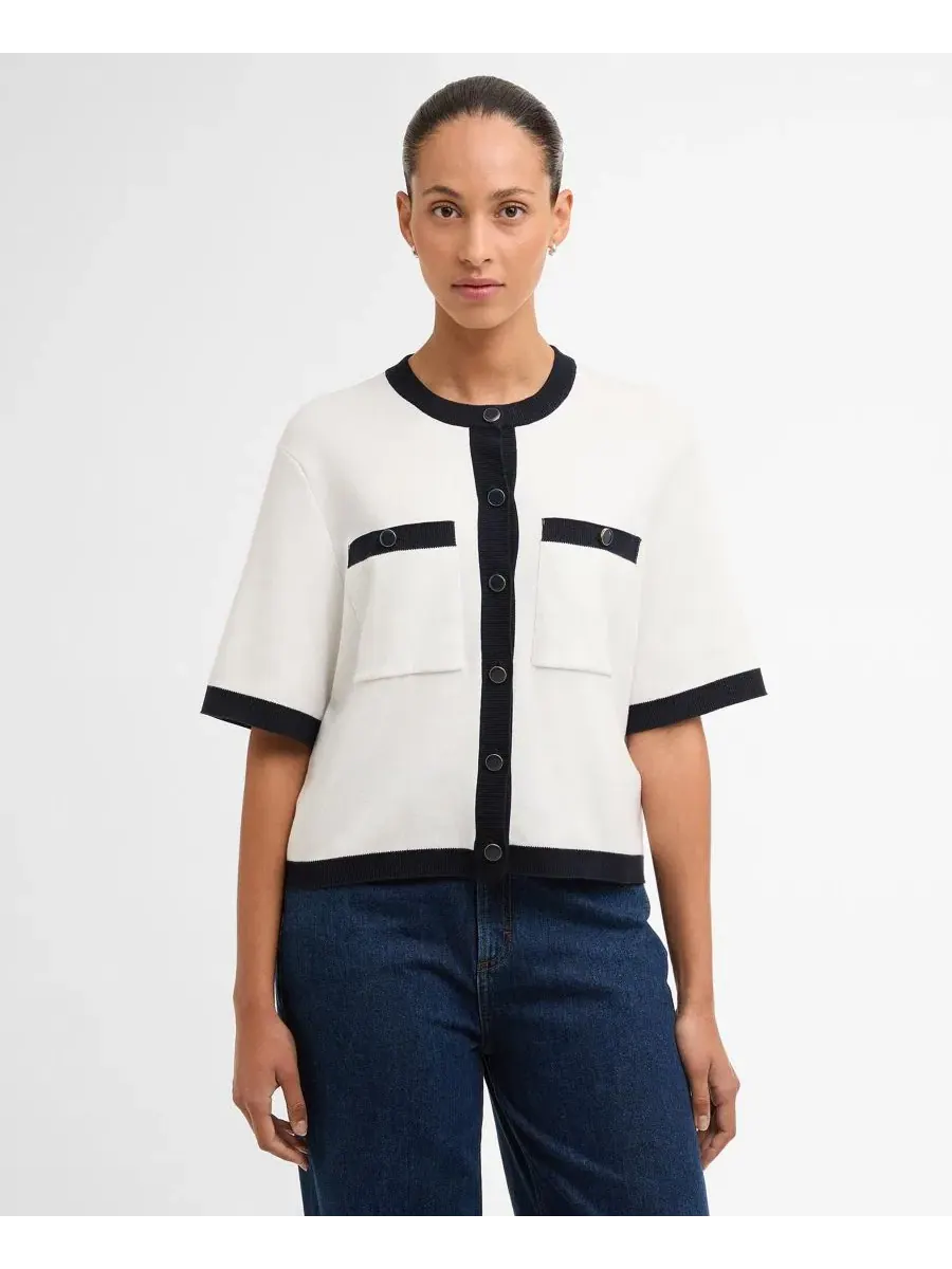 Женский вязаный кардиган Sloane с круглым вырезом Barbour
