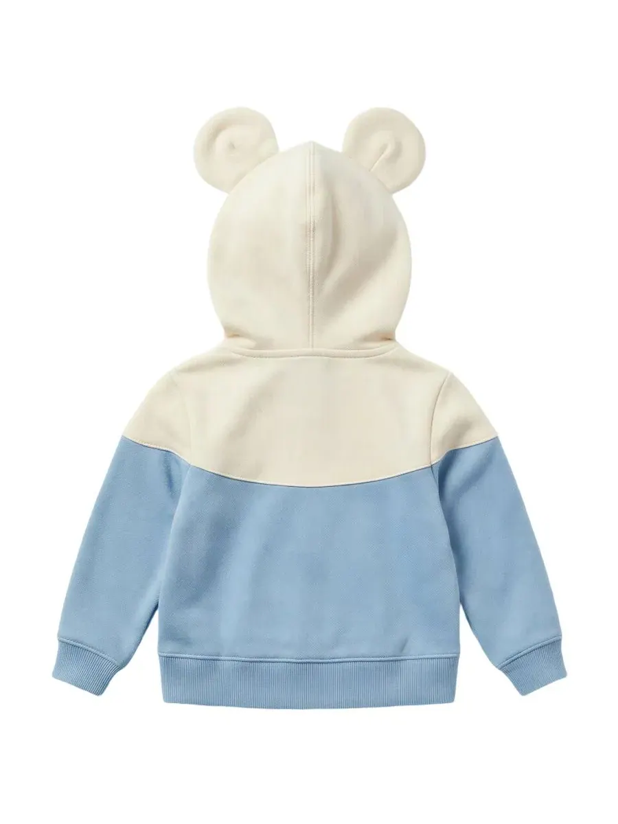 Комплект из 4 предметов с Микки Маусом, худи, 2 футболки и брюки Disney — изображение 8 из 9, синий/серый/бежевый