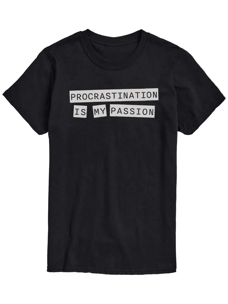 Футболка с коротким рукавом и принтом Procrastination Is My Passion AIRWAVES
