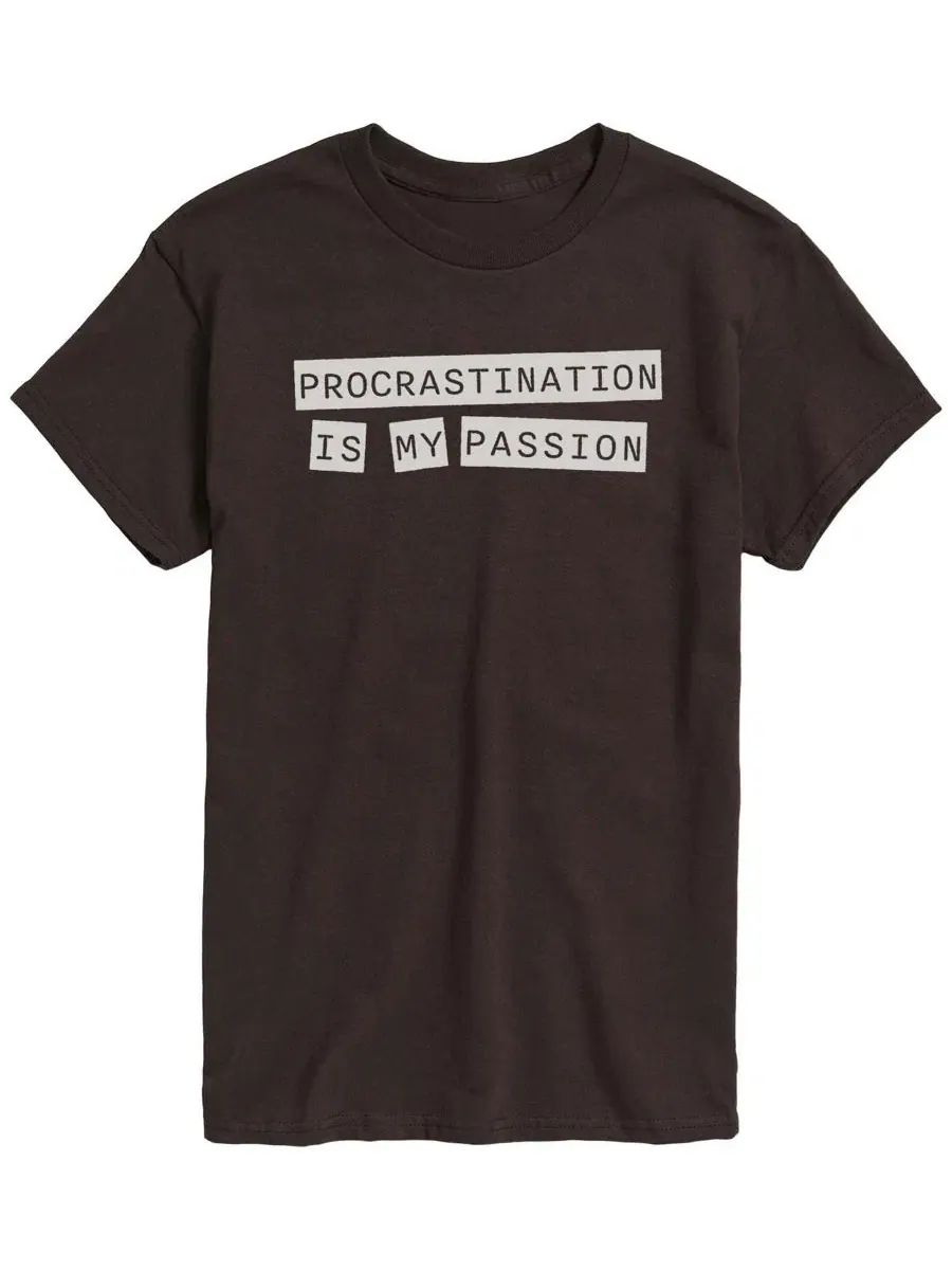 Футболка с коротким рукавом и принтом Procrastination Is My Passion AIRWAVES