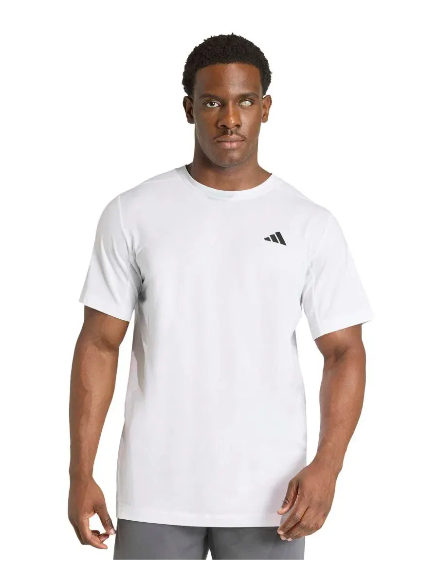 Футболка с технологией climacool и принтом Designed for Training Essentials adidas — изображение 1 из 3, белый