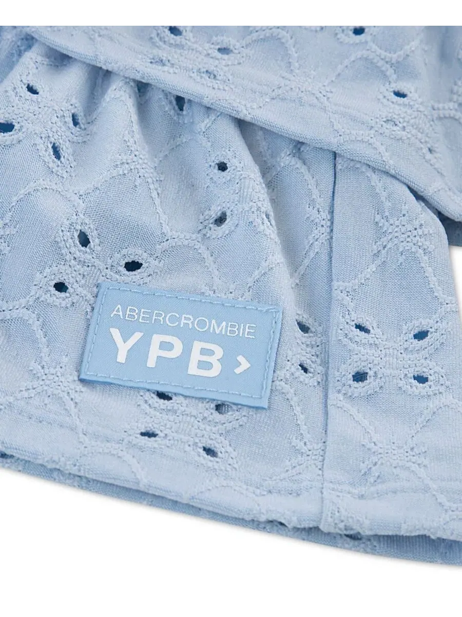 Детское мини-платье YPB с перфорацией на одно плечо Abercrombie Kids — изображение 3 из 4