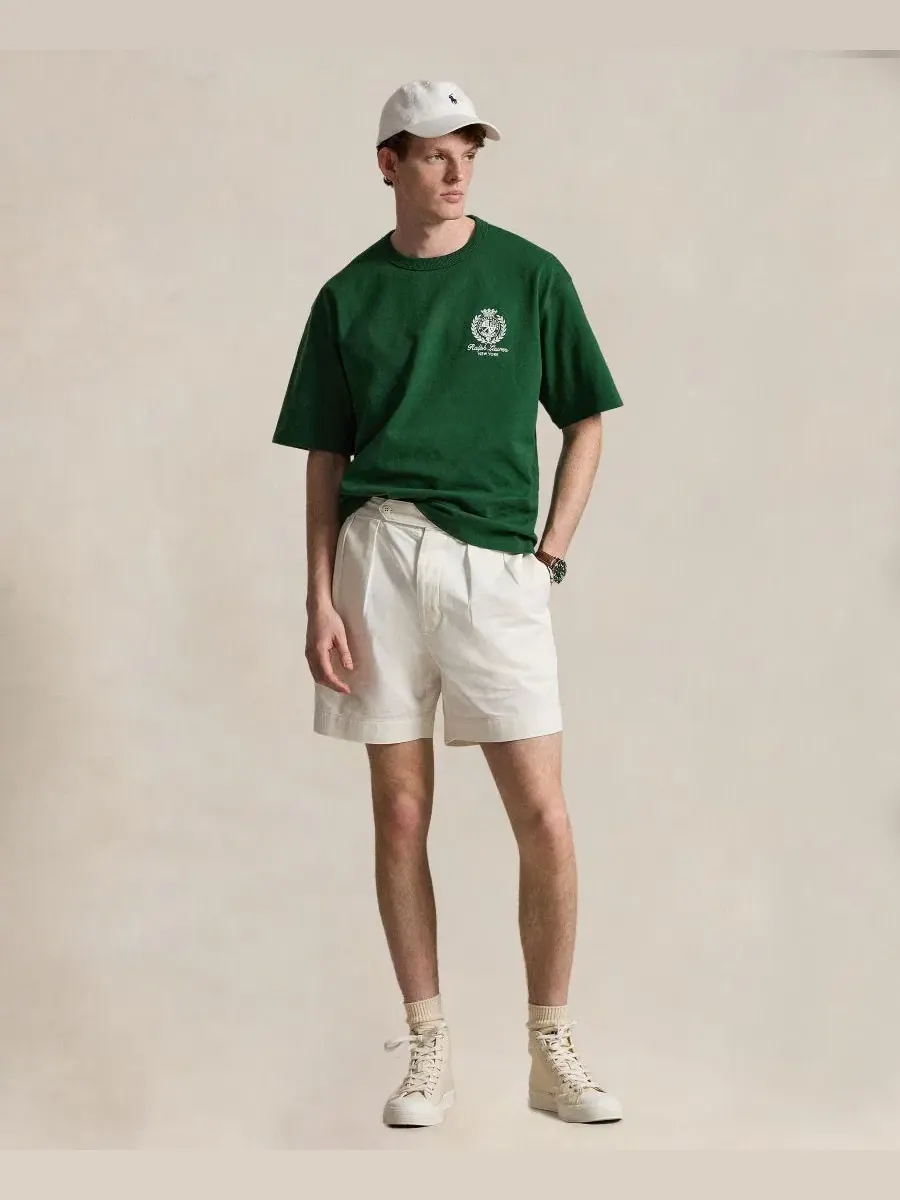 Футболка с вышивкой Polo Ralph Lauren — изображение 2 из 5, лесной зеленый