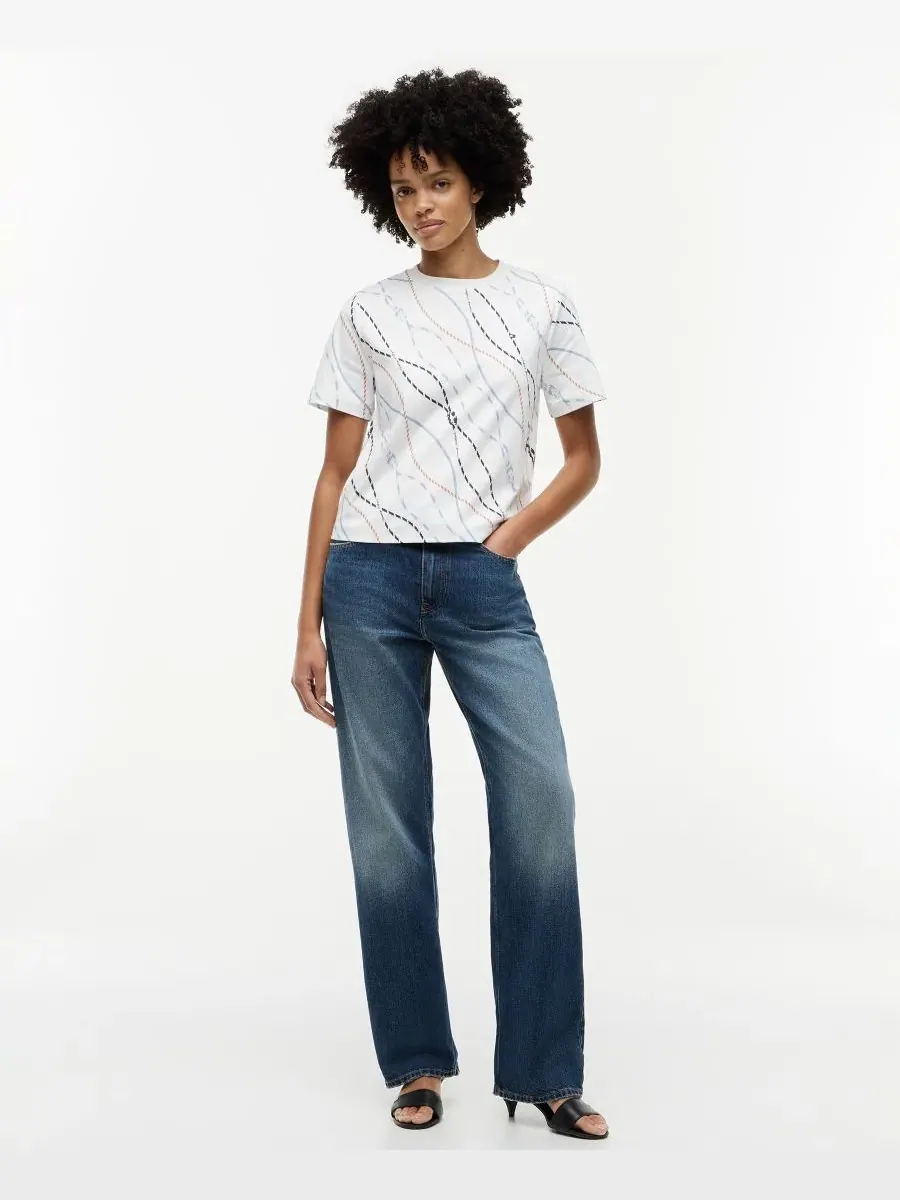 Футболка с коротким рукавом, боксовый крой Tommy Hilfiger — изображение 2 из 4, мульти