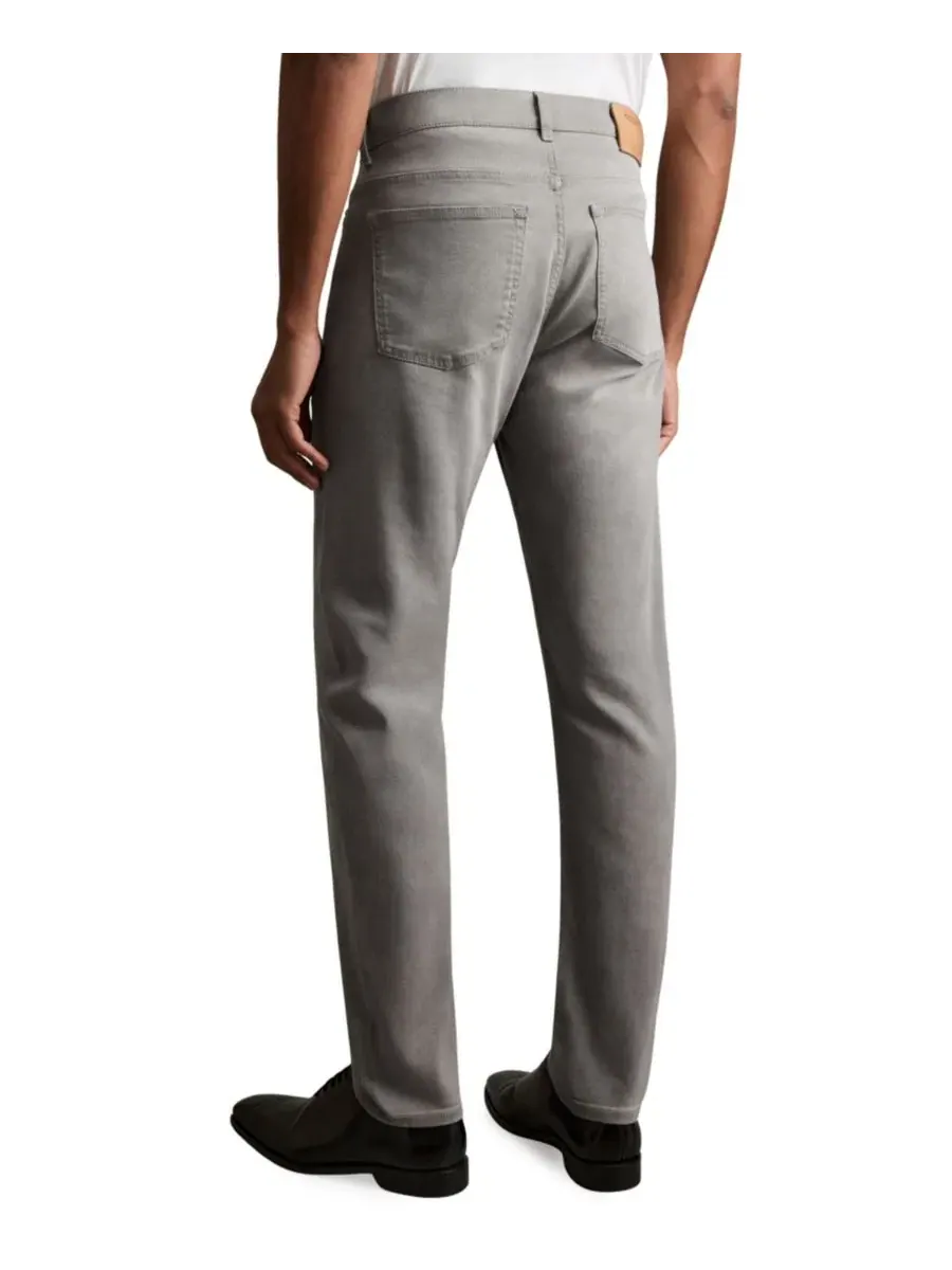 Мужские джинсы Picton из эластичного хлопка, зауженного кроя Reiss — изображение 3 из 5, серый