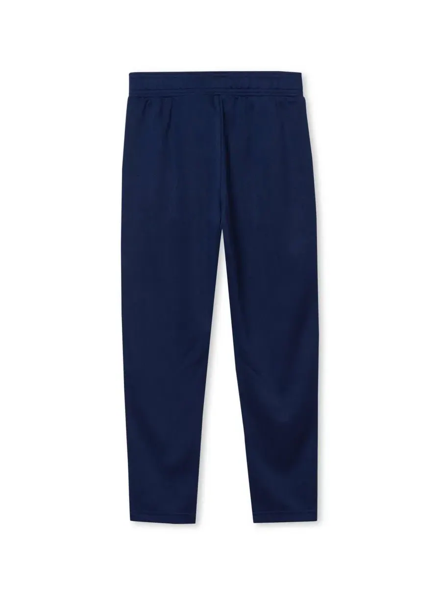 Спортивные брюки из трикотажа с боковыми молниями Boys Tricot Track Pants Lands' End — изображение 2 из 3, темно-синий