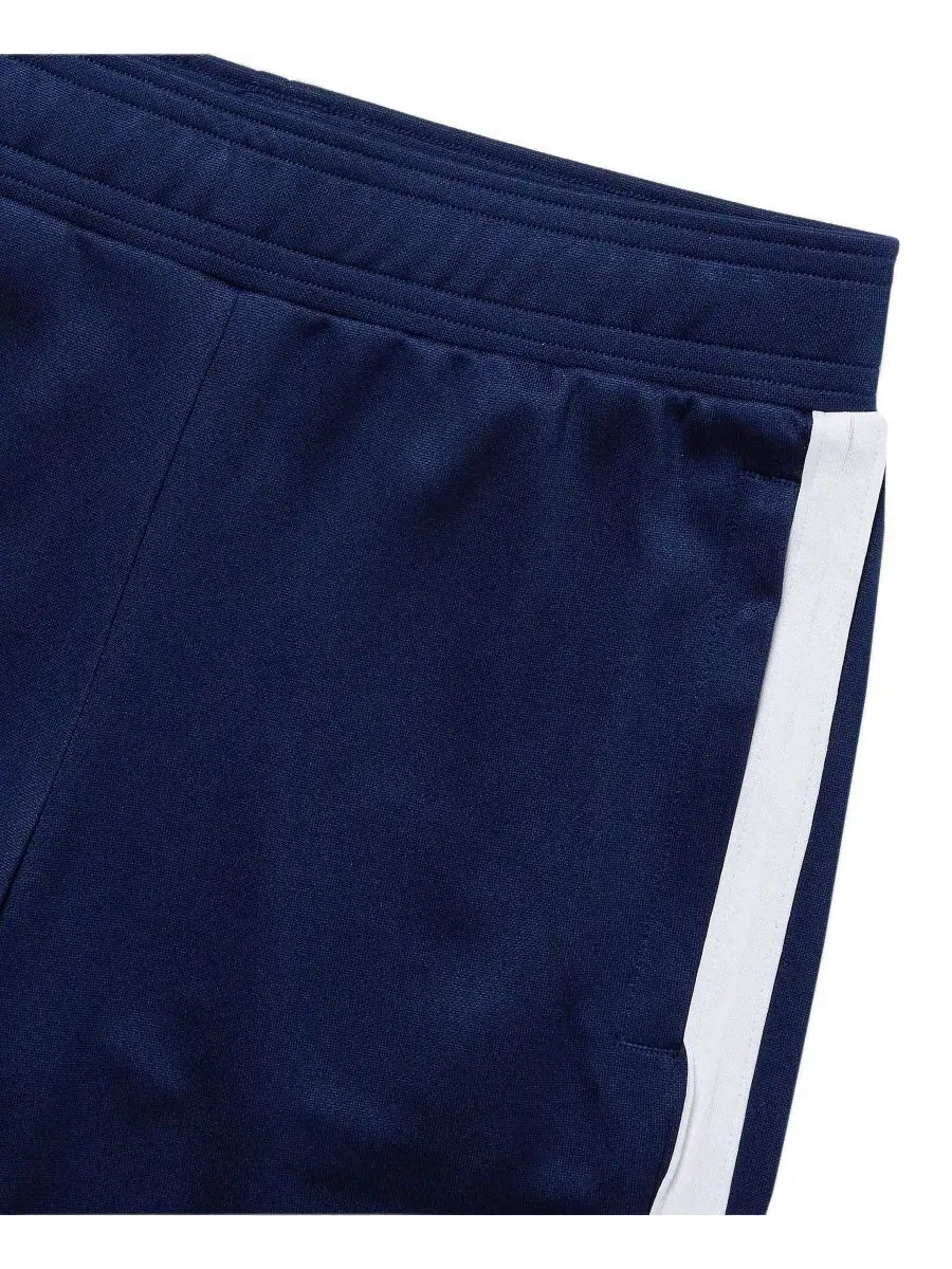 Спортивные брюки из трикотажа с боковыми молниями Boys Tricot Track Pants Lands' End — изображение 3 из 3, темно-синий
