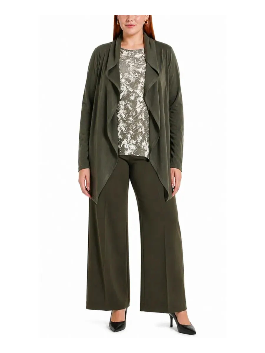 Кардиган с запахом Plus Size Draped Flyaway Cardigan COIN 1804