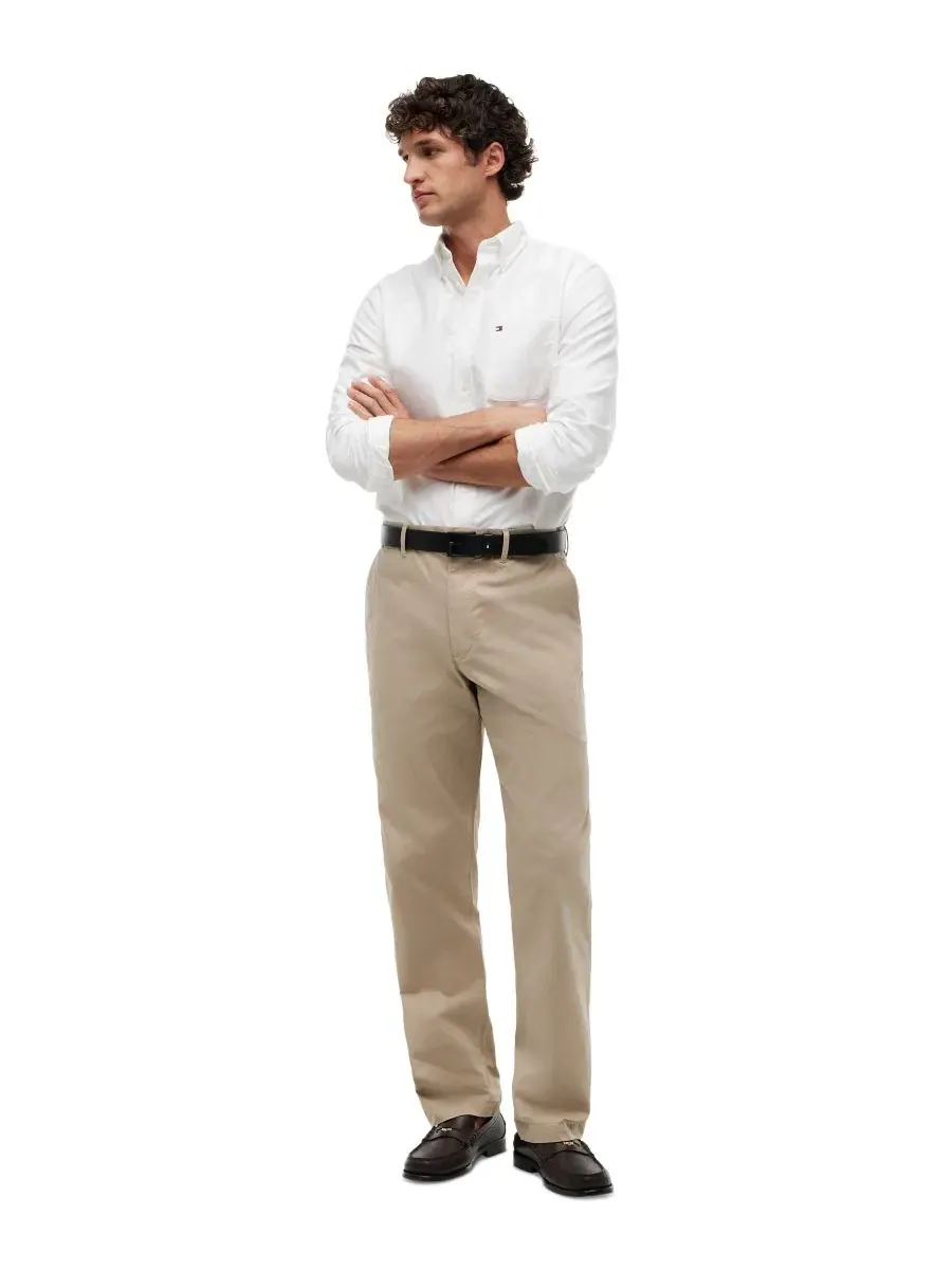 Брюки чинос из стрейч-хлопка, Regular Fit Tommy Hilfiger — изображение 2 из 5, хаки