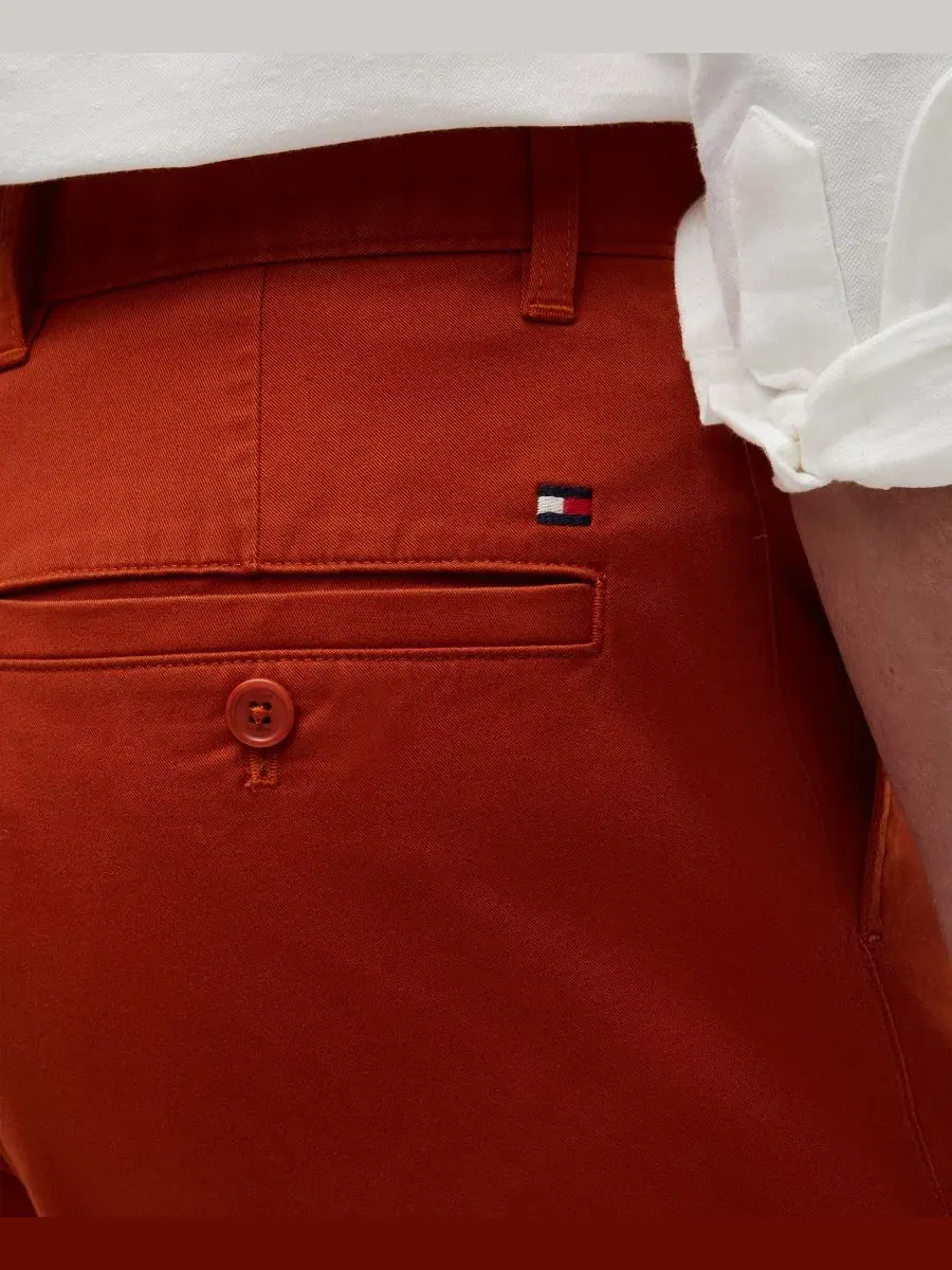 Брюки чинос из стрейч-хлопка с прямым кроем Tommy Hilfiger, Rusty Ochre — изображение 3 из 5