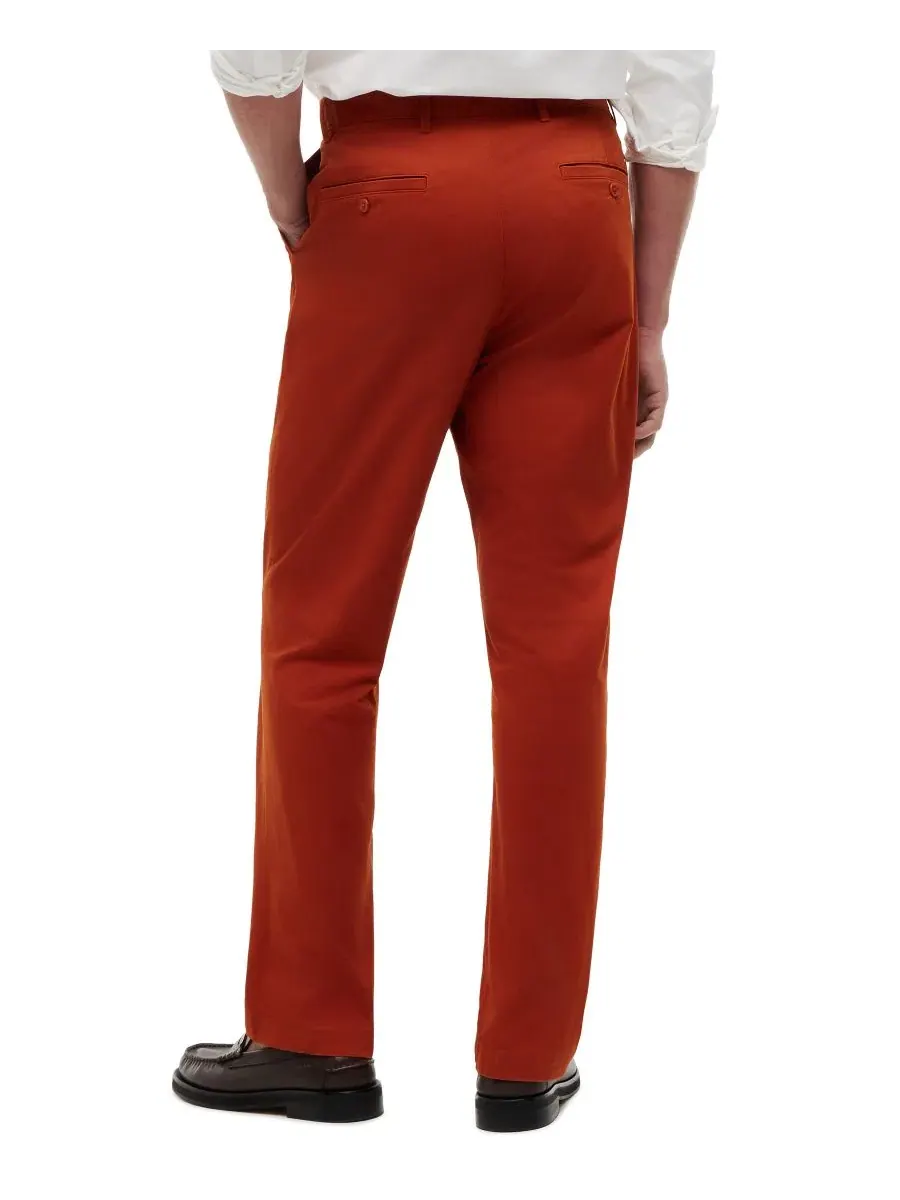 Брюки чинос из стрейч-хлопка с прямым кроем Tommy Hilfiger, Rusty Ochre — изображение 4 из 5