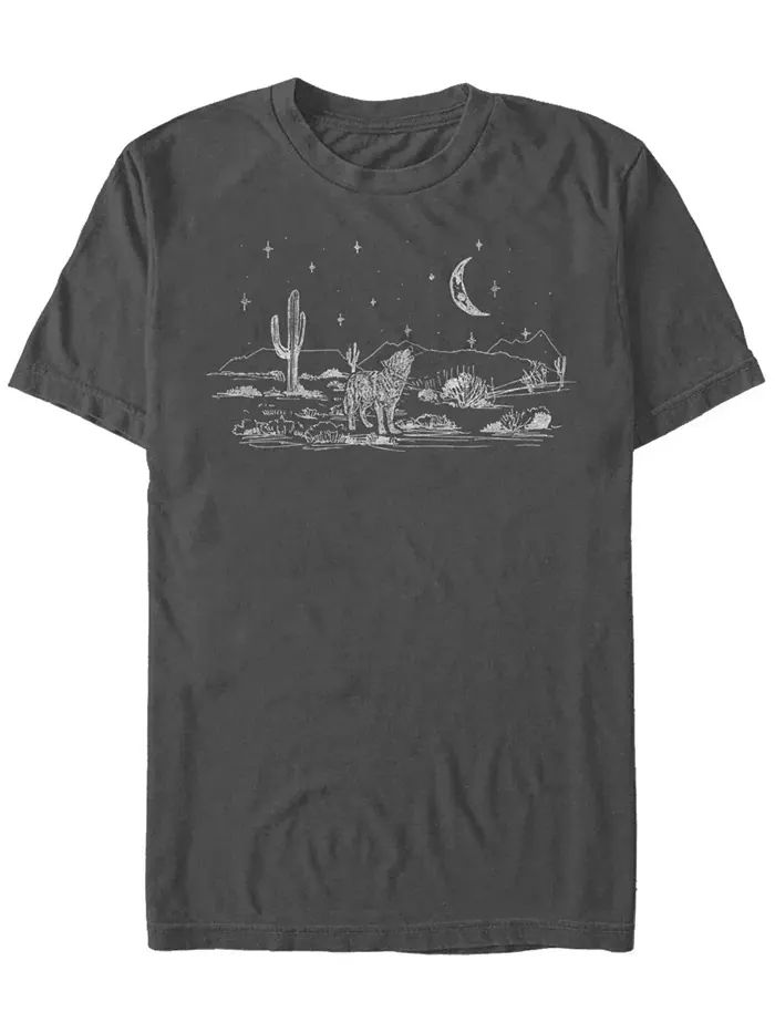 Мужская футболка с коротким рукавом Wolf Moon Desert Fifth Sun — изображение 1 из 1, темно-серый
