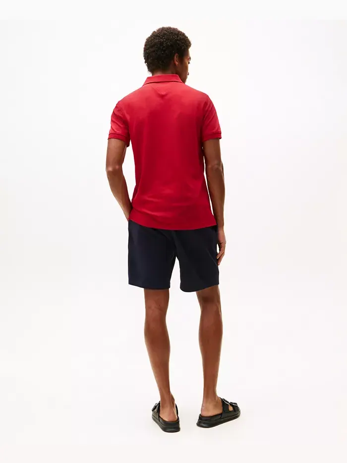 Мужская поло 1985 Slim Fit Tommy Hilfiger — изображение 4 из 5, красный