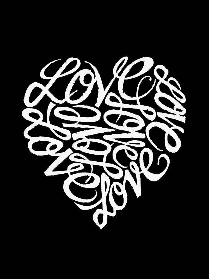 Женская толстовка Word Art с круглым вырезом и надписью Love Heart LA Pop Art — изображение 2 из 2, черный