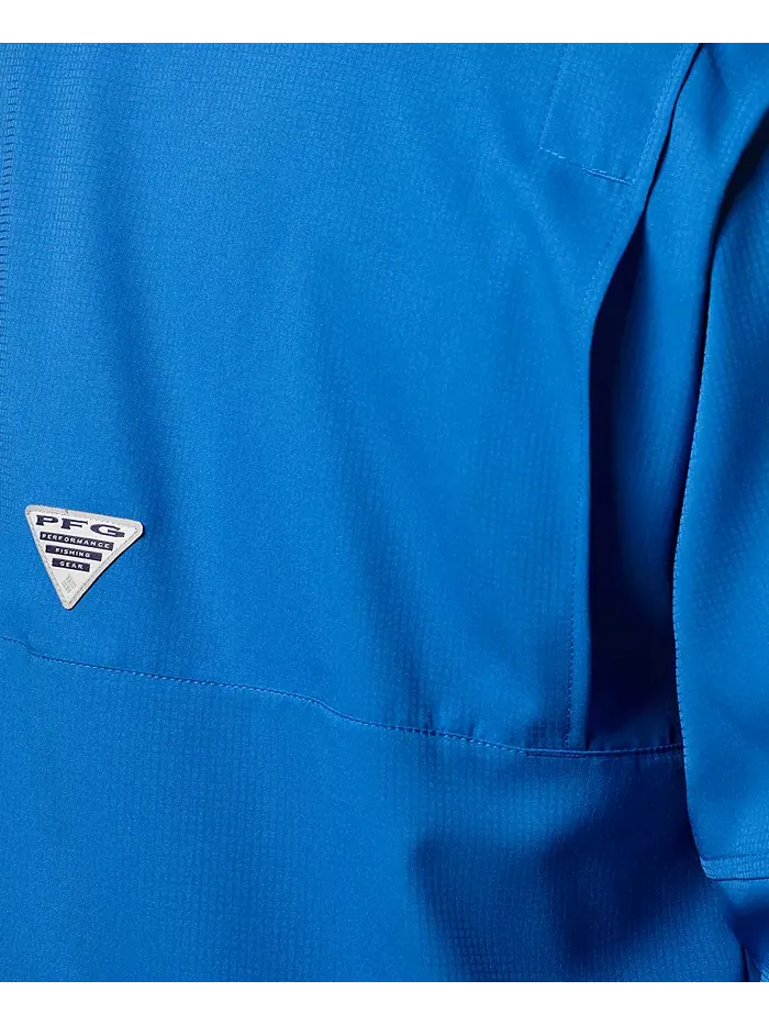 Мужская рубашка PFG Tamiami II с длинными рукавами Columbia — изображение 4 из 6, синий