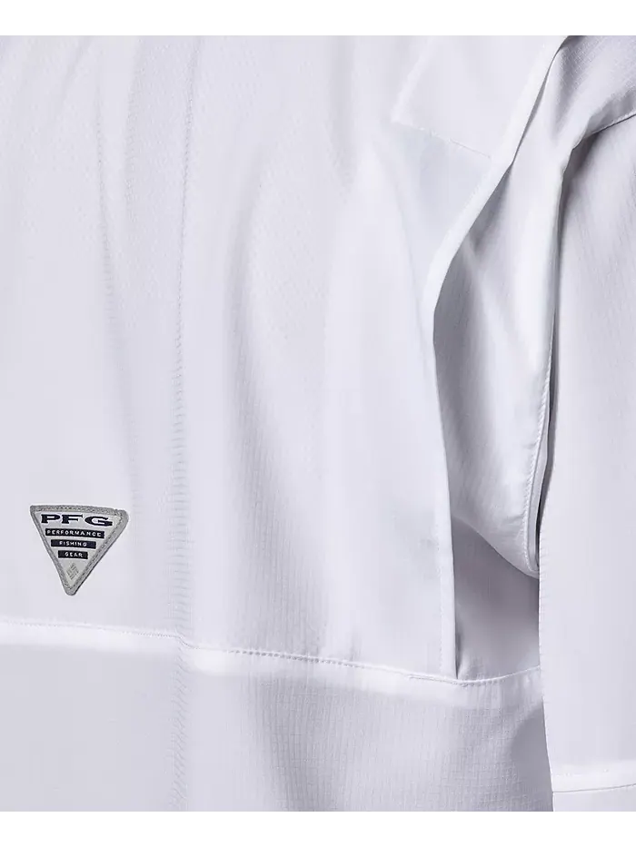 Мужская рубашка PFG Tamiami II с длинными рукавами Columbia — изображение 4 из 6, белый