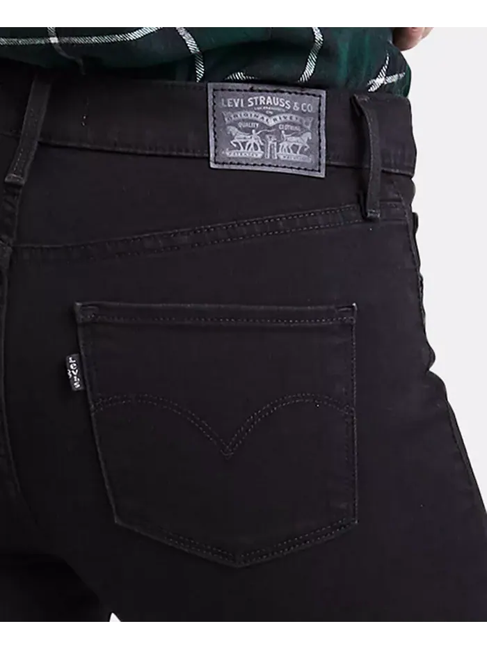 Женские скинни джинсы 311 с эффектом коррекции фигуры, укороченные Levi's — изображение 4 из 6, черный