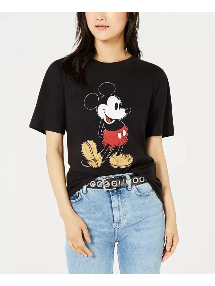 Футболка с рисунком Микки Мауса для юниоров Disney — черный