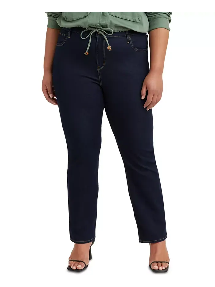 Модные джинсы прямого кроя с высокой посадкой 724 Plus Size Levi's