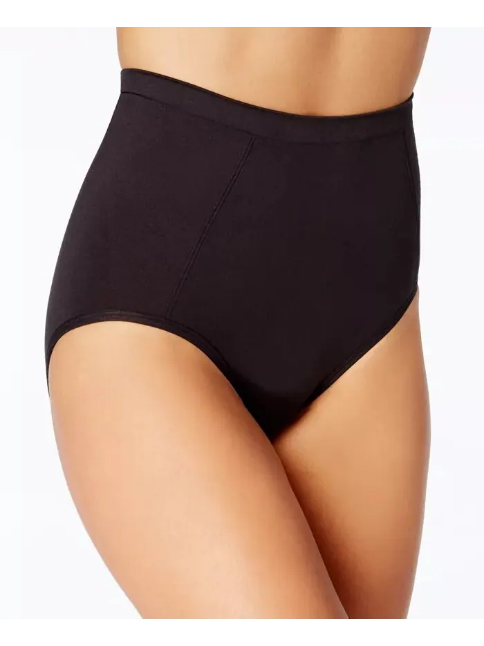 Женские бесшовные трусы-слипы Extra Firm Tummy Control, 2 шт. в упаковке X245 Bali — изображение 1 из 4, черный/черный