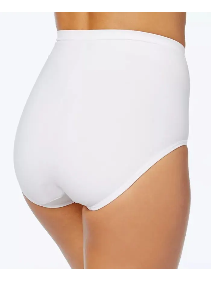 Женские бесшовные трусы-слипы Extra Firm Tummy Control, 2 шт. в упаковке X245 Bali — изображение 3 из 6, белый/белый