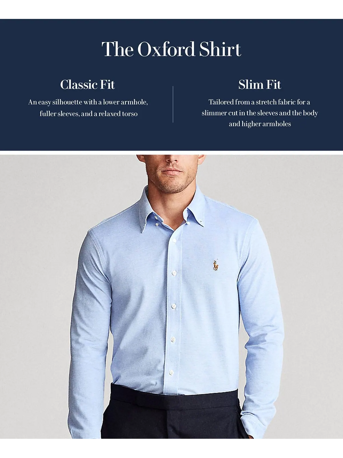 Мужская оксфордская рубашка классического кроя с длинным рукавом Polo Ralph Lauren — изображение 5 из 5, розовый