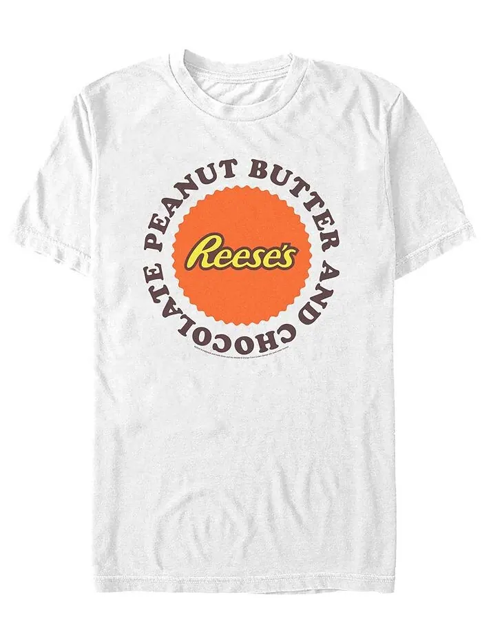 Мужская футболка с коротким рукавом Reeses Cup Circle Fifth Sun — изображение 1 из 1, белый