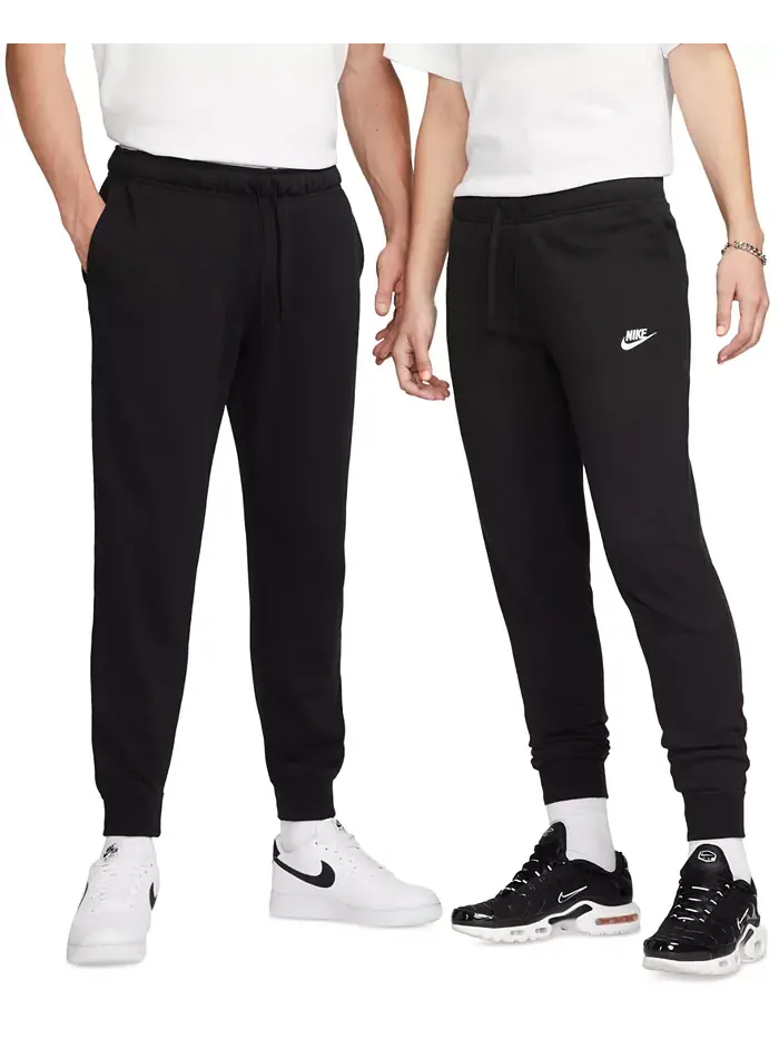 Женские спортивные брюки Club Fleece Mid-Rise Joggers Nike — изображение 3 из 3, черный
