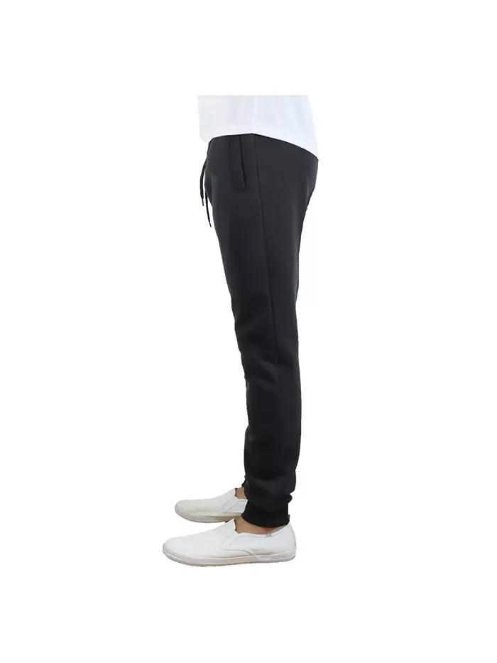 Мужские утепленные спортивные брюки Slim-Fit, 2 пары Galaxy By Harvic — изображение 3 из 3, черный