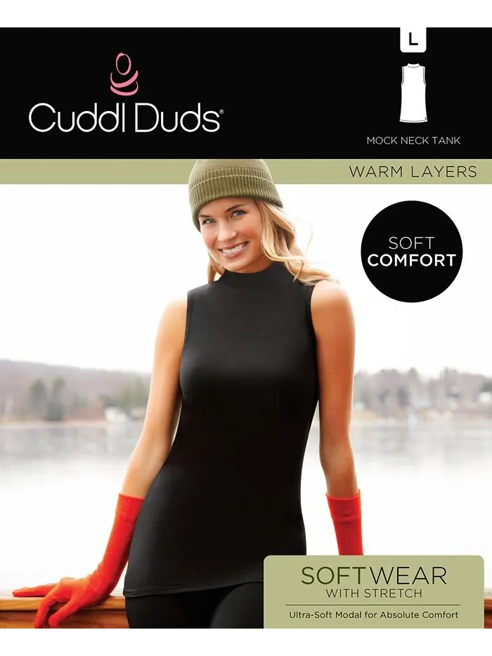 Женская эластичная майка из мягкой одежды Cuddl Duds — изображение 4 из 4, белый