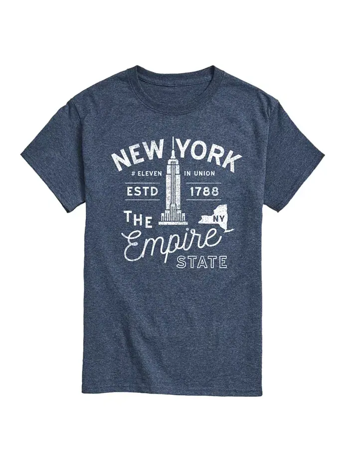 Футболка мужская с коротким рукавом Hybrid Apparel New York AIRWAVES — изображение 1 из 7, синий
