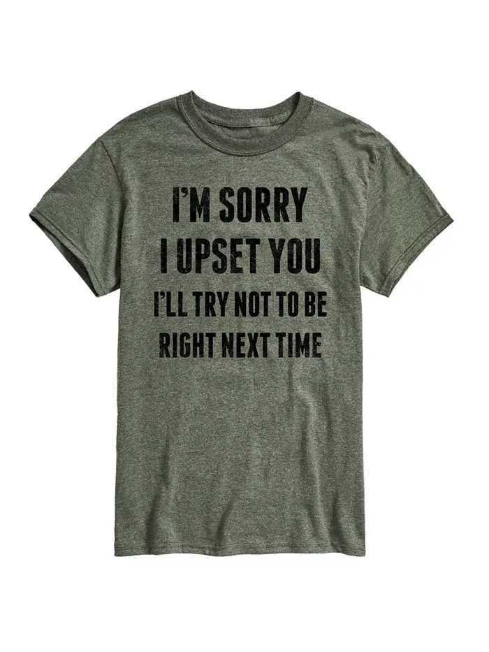 Футболка мужская с коротким рукавом Hybrid Apparel Sorry I Upset You AIRWAVES — изображение 1 из 7, зеленый