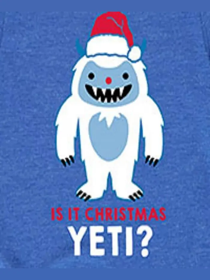 Футболка Big Boys Is It Christmas с рисунком йети Hybrid — изображение 3 из 3, синий
